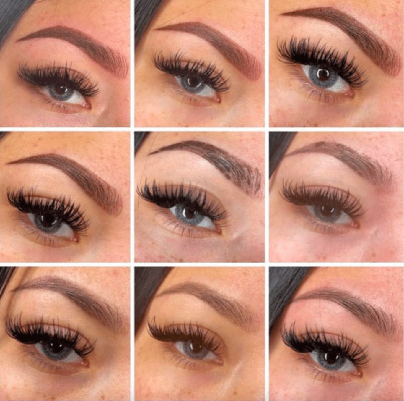 Permanent eyebrow healing process at Brow Lady showing changes from fresh brows to healed results