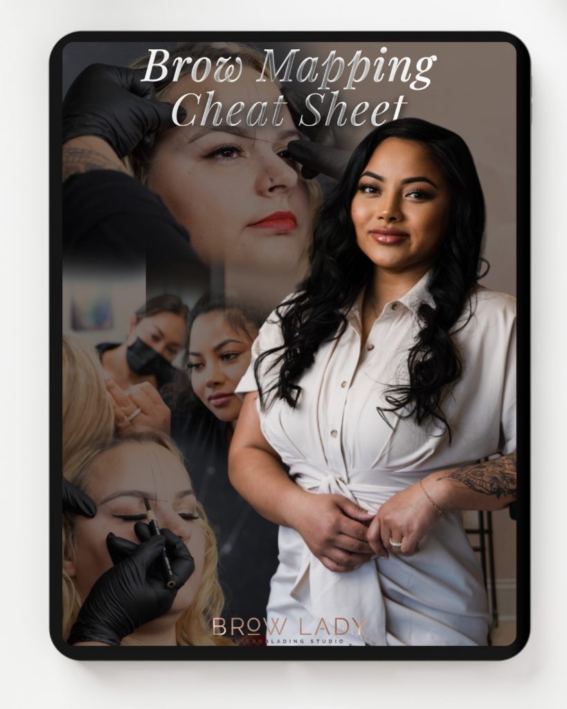 Free Brow Mapping Cheat Sheet from Brow Lady Academy
