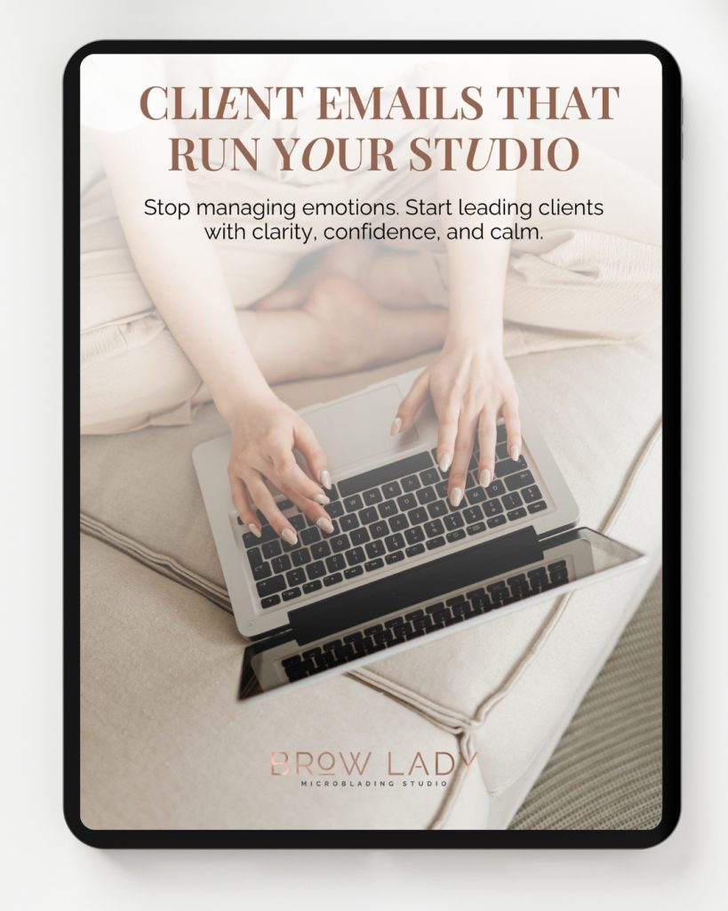 Client Emails That Run Your Studio PMU communication templates