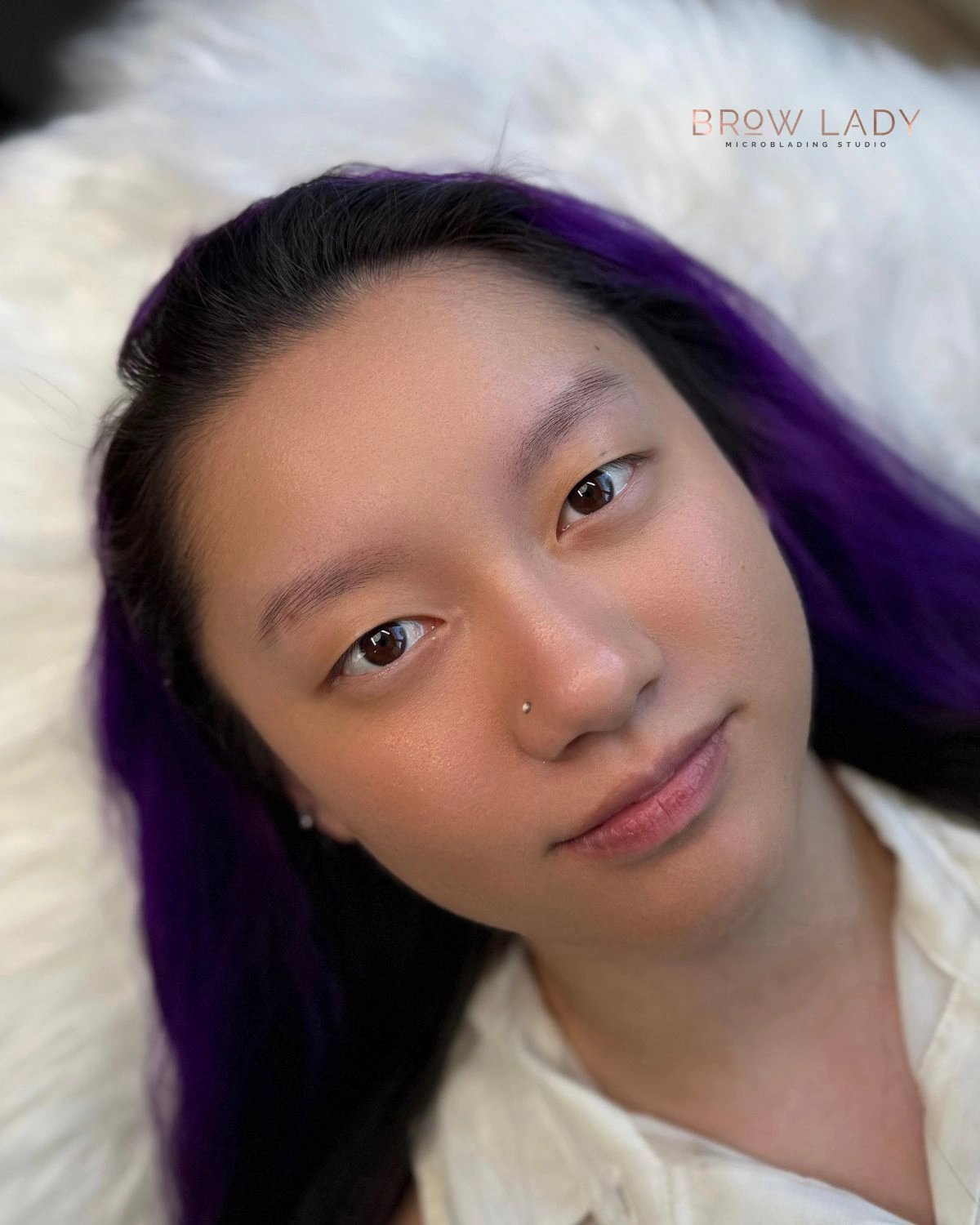 BEFORE Nano Brows result by Cindy at Brow Lady near Boston
