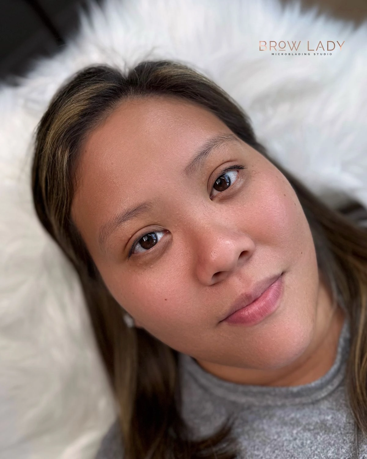 BEFORE Powder / Ombre Brows result by Cindy at Brow Lady near Boston
