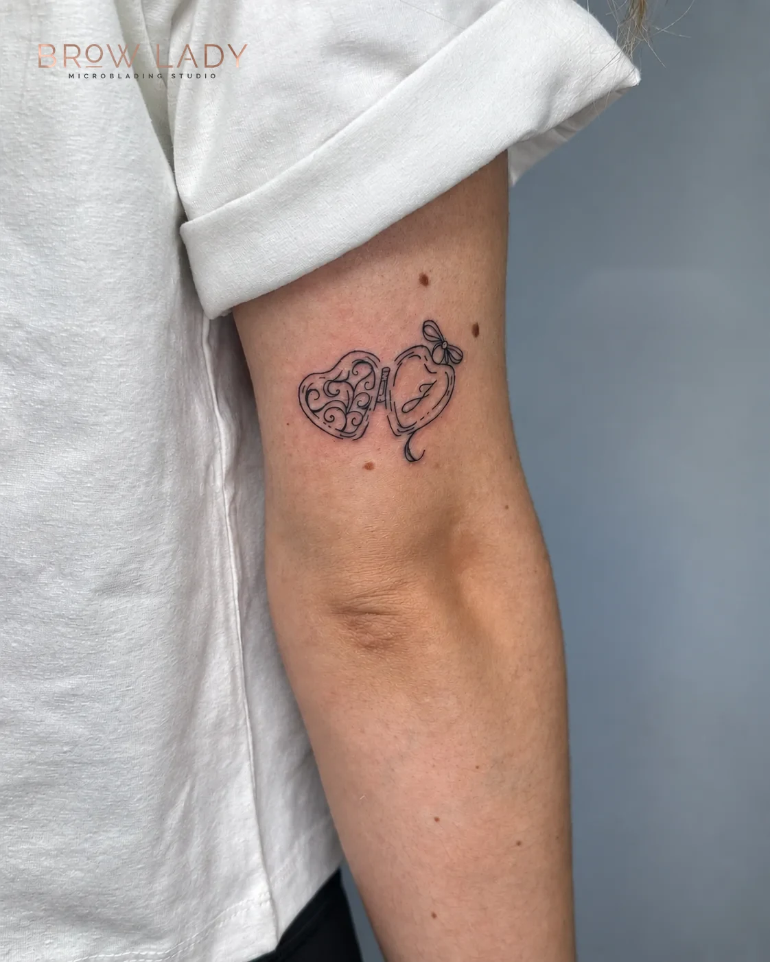 Heart Locket Tattoo Natalie Brow Lady by Natalie at Brow Lady near Boston