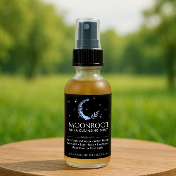 Moonroot Aura Cleansing Spray – Energy Clearing Spray for Spiritual Protection & Chakra Healing
